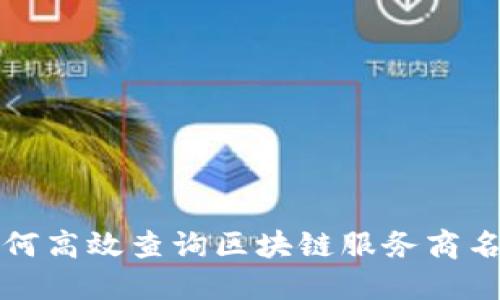 如何高效查询区块链服务商名称